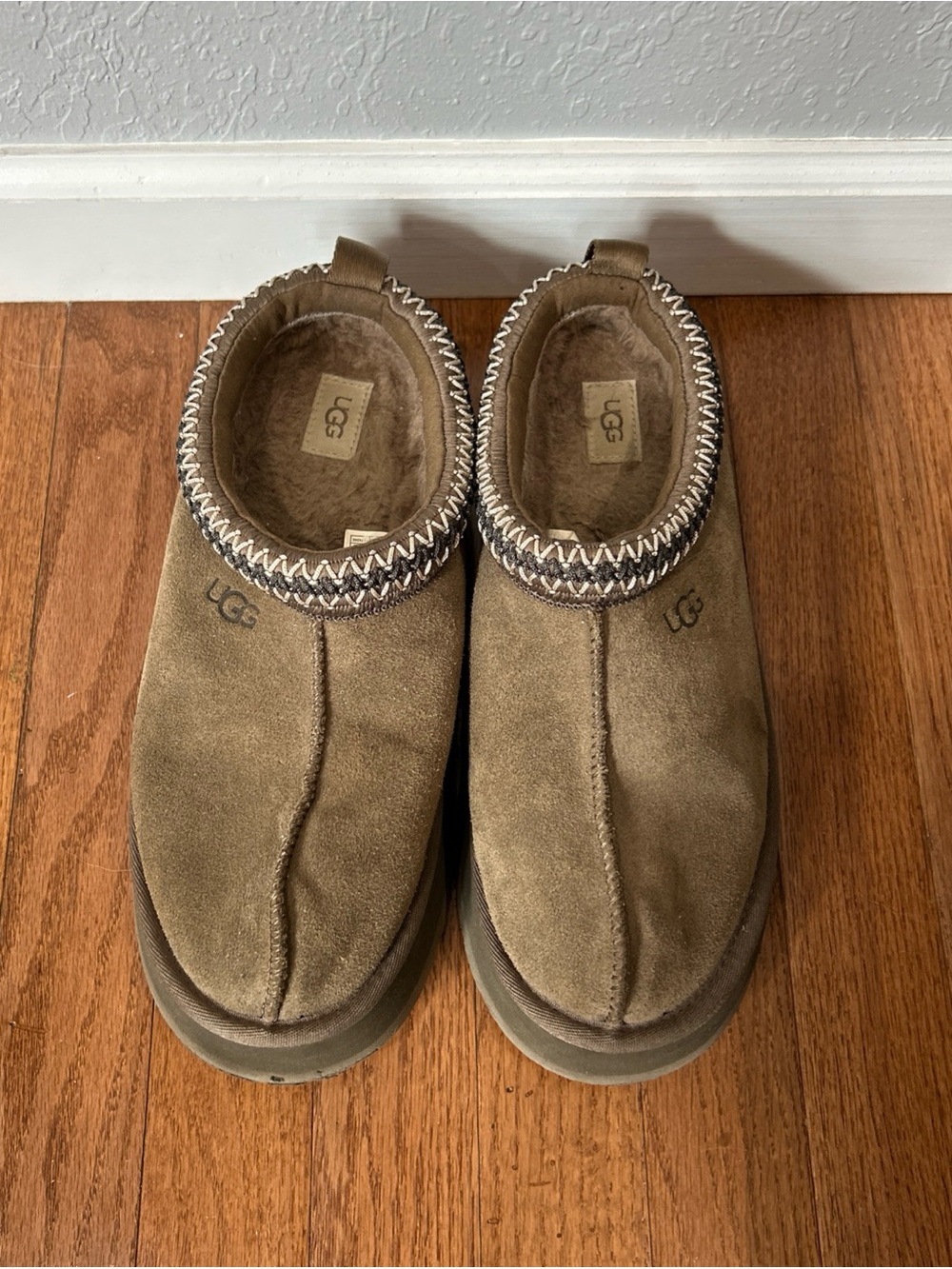Ugg Tazz II Tasman Mules Slip On Shoes Platform Women’s Size 10 Hickory Brown - Picture 3 of 12